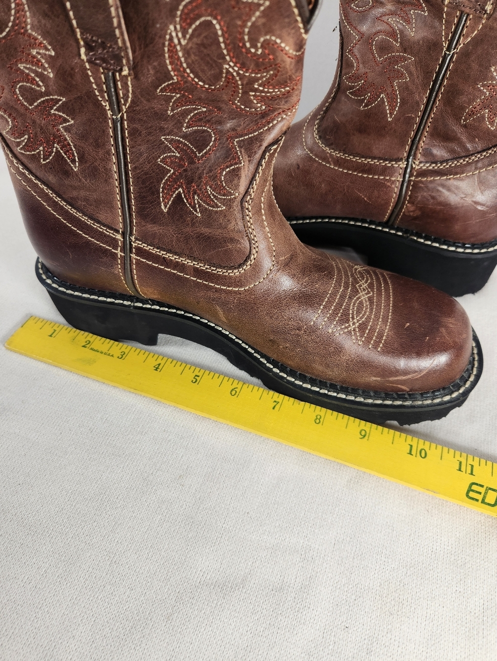 Ariat Fatbaby Heritage Dapper Western Boot Women's Size 8.5B Brown Leather NWOT - Picture 7 of 11